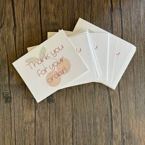 60 BULK Thank You Notes for Seller pack of Custom Designed Thank You Card